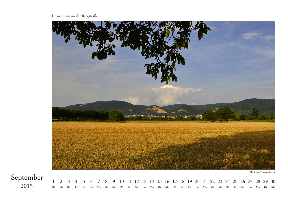 Dossenheim-Kalender 2015