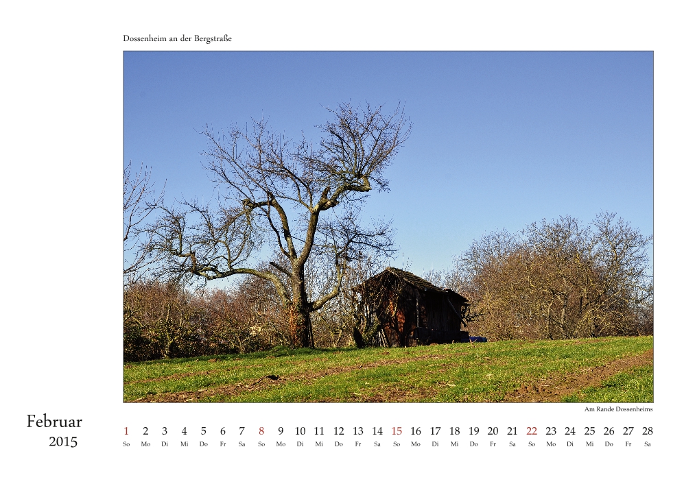 Dossenheim-Kalender 2015