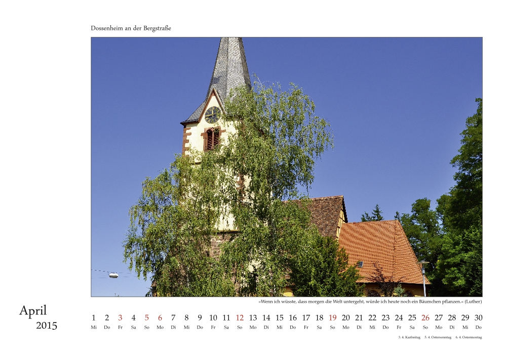 Dossenheim-Kalender 2015