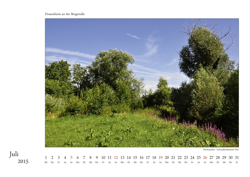 Dossenheim-Kalender 2015