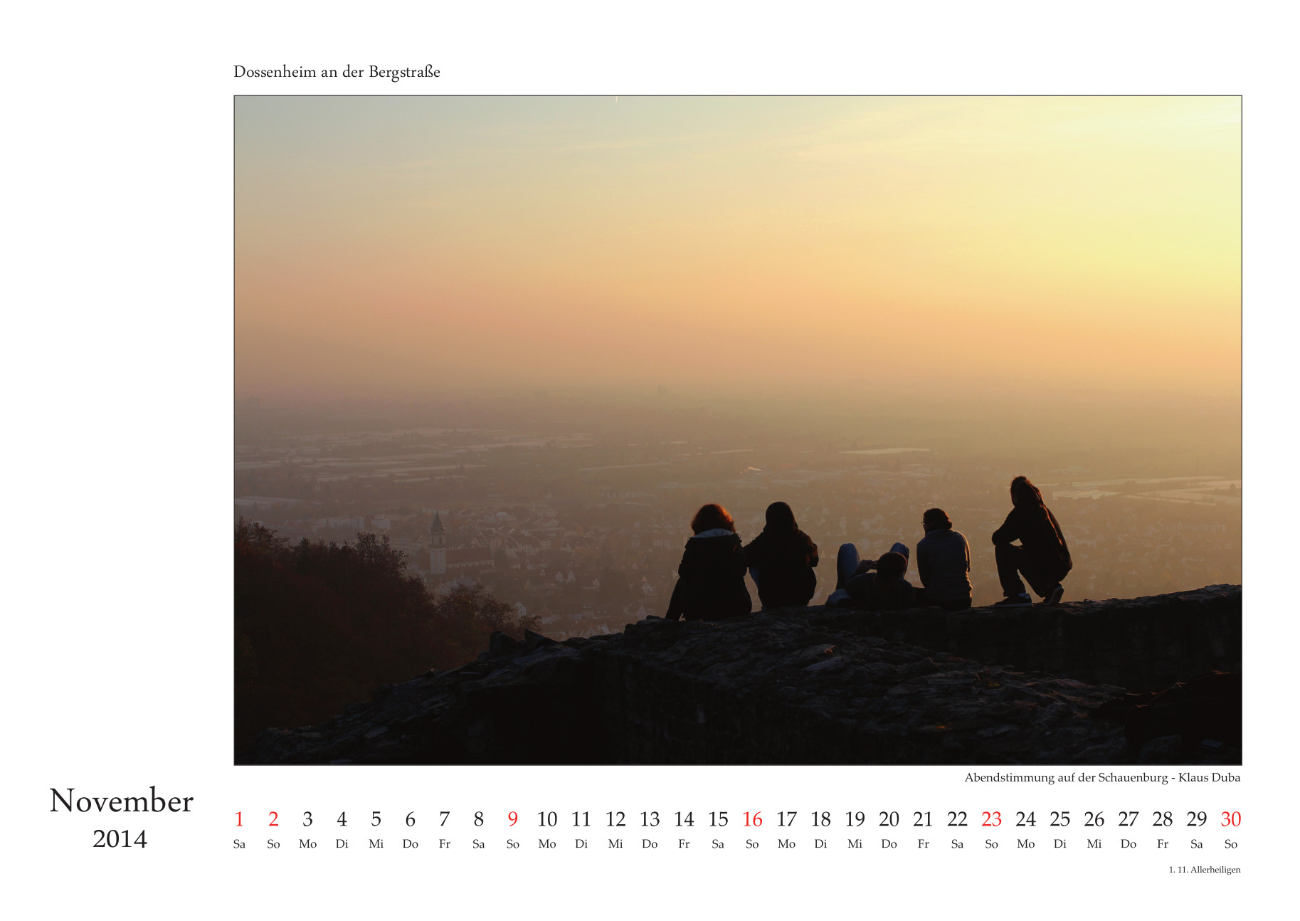 Dossenheim-Kalender 2014