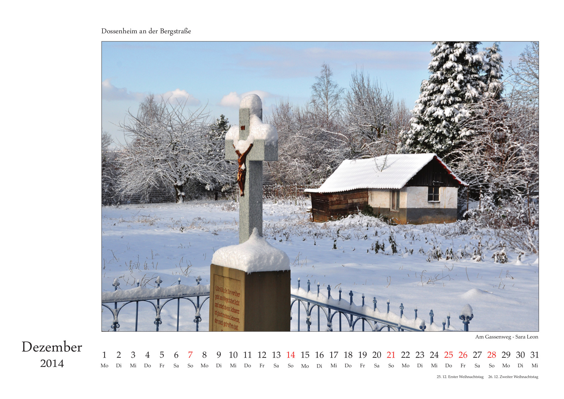 Dossenheim-Kalender 2014