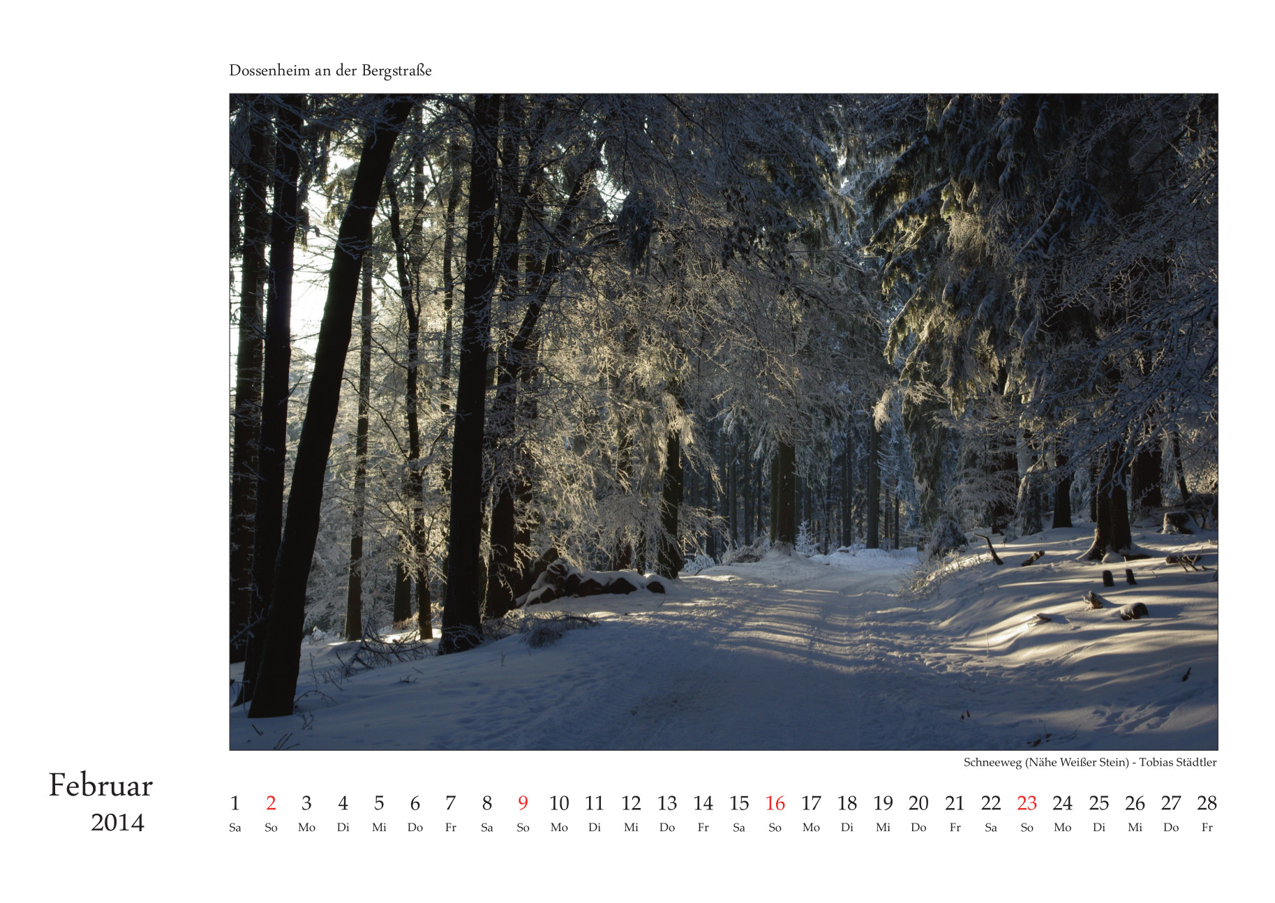 Dossenheim-Kalender 2014