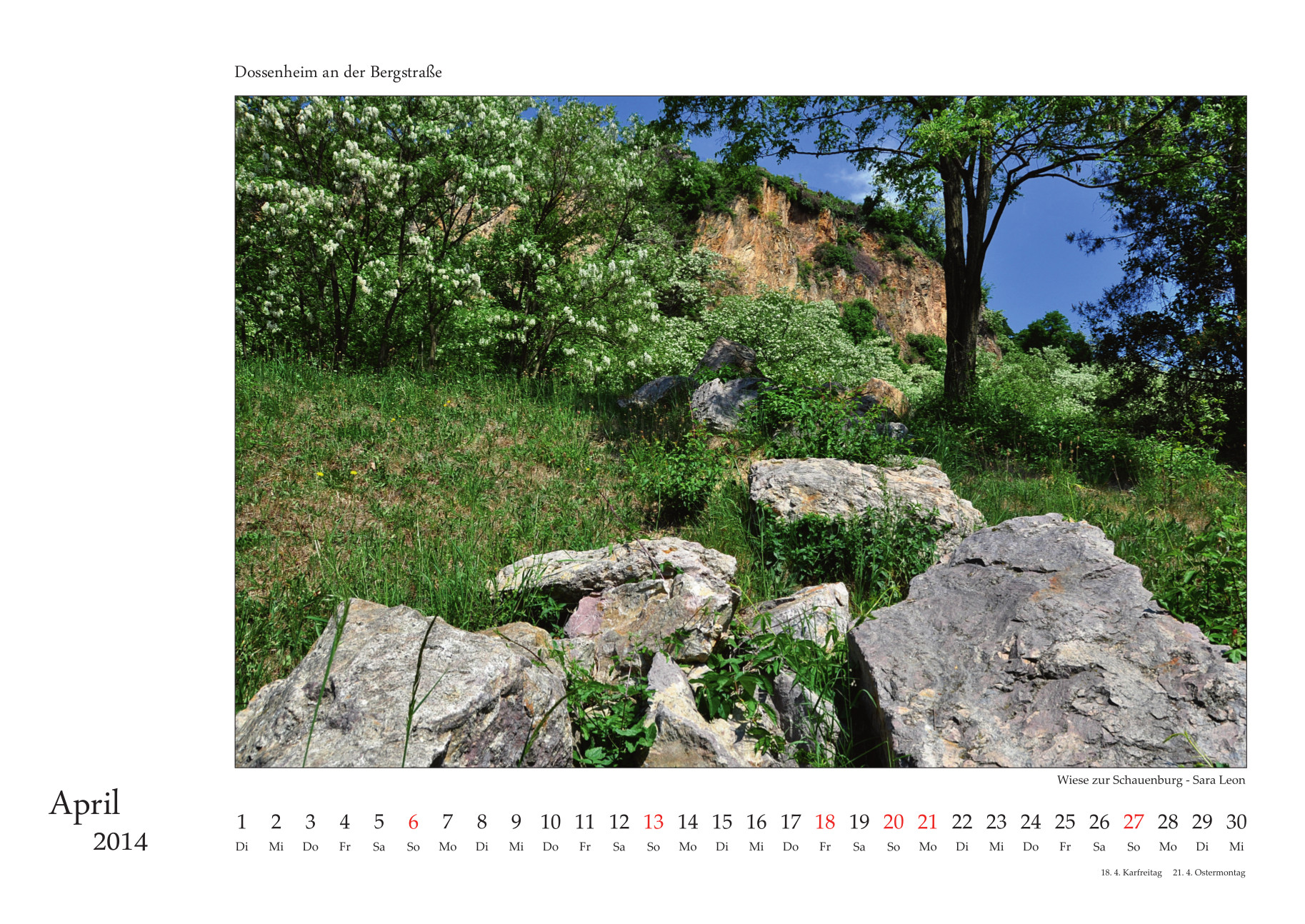 Dossenheim-Kalender 2014