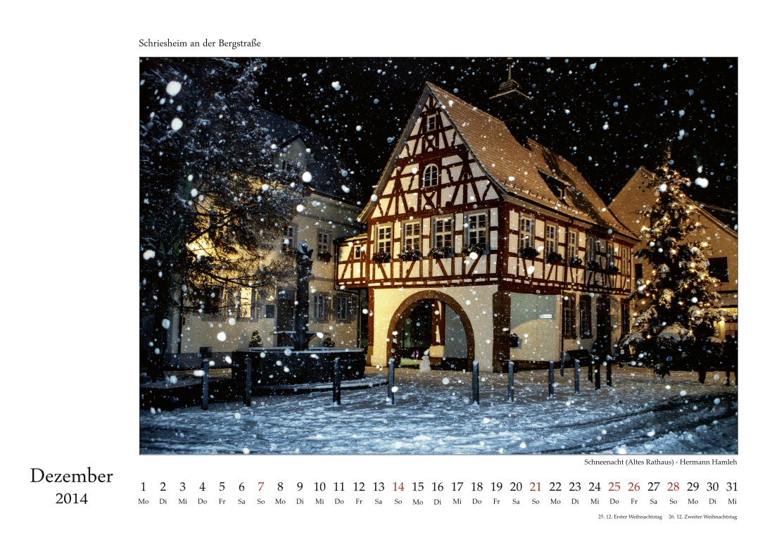 Schriesheim-Kalender 2014